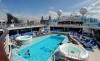A cruise ship swimming pool