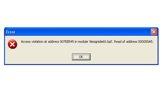 how to resolve access violation errors