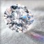 A shining diamond crystal