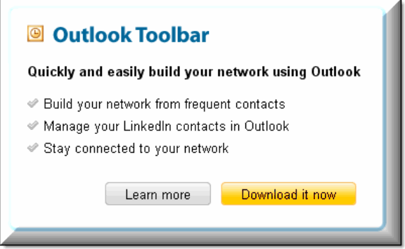 Install and Use the LinkedIn Outlook Toolbar
