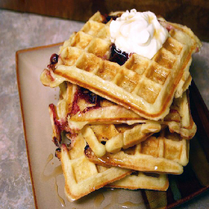 Make & Bake Corn Meal Waffles