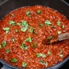 Tomato and meat sauce