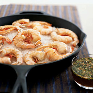 Shrimp with sauce