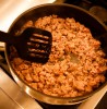 Browning ground meat
