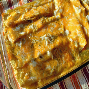 Make Chile Chicken Enchiladas