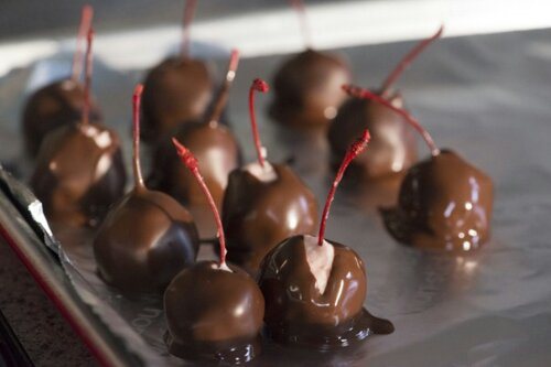 Chocolate Covered Amaretto Cherries
