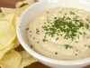 A serving of French onion chip dip