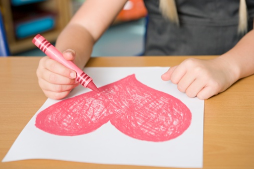 Valentine Art with Children