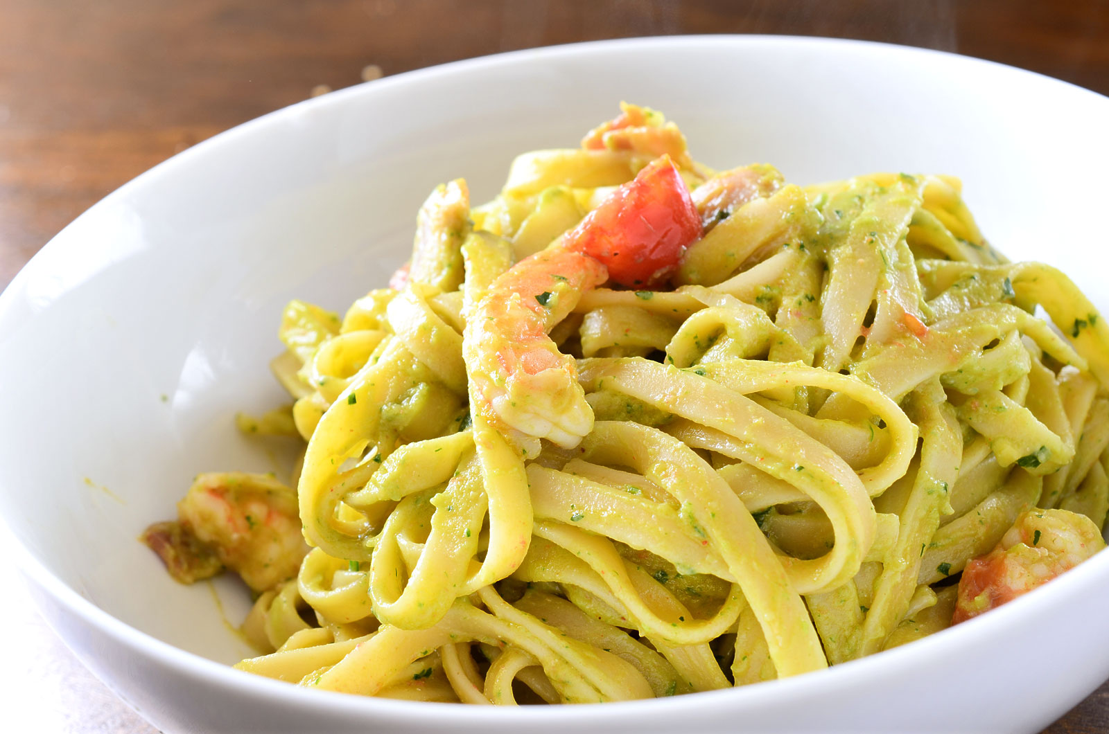 Pasta served in plate