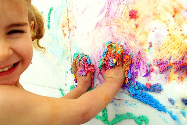 Shaving Cream Puffy Paint