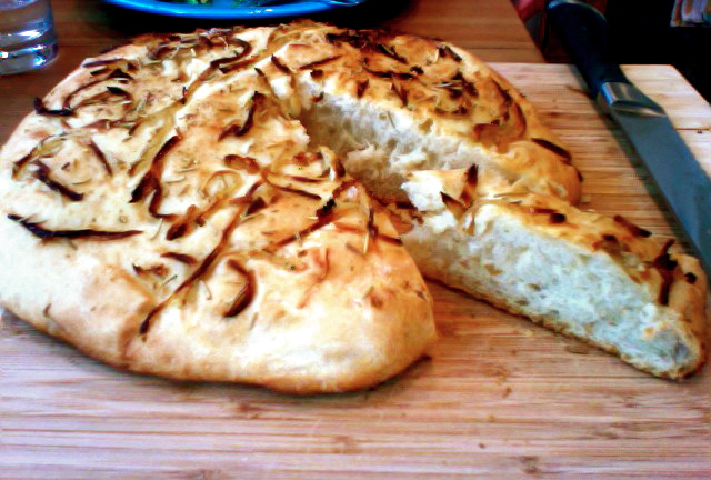 Sweet Onion Focaccia Bread