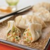 Serving of vegetarian pot stickers