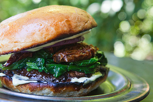 Grilled Portabella Mushroom Burger