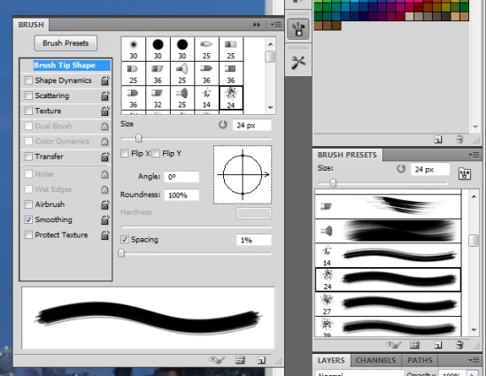 Paint Brush in Photoshop