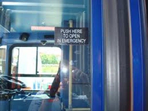 Bus Door in an Emergency