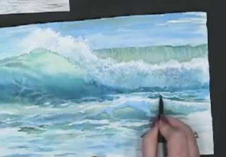 How to Paint Ocean Waves with Watercolor