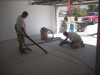 Vacuuming garage floor