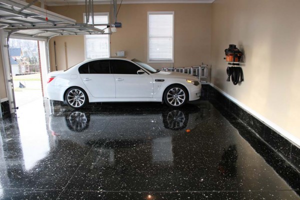 Polished Concrete Garage Floor