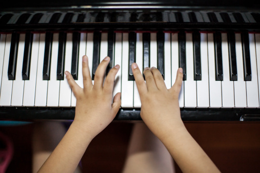 Playing piano