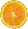 A halved orange