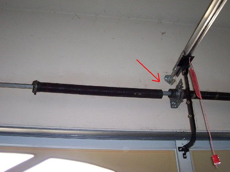 Garage Door With a Broken Spring