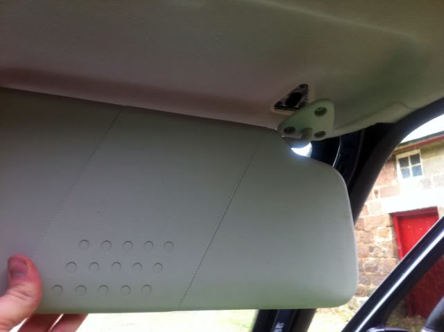 Replacing a sun visor