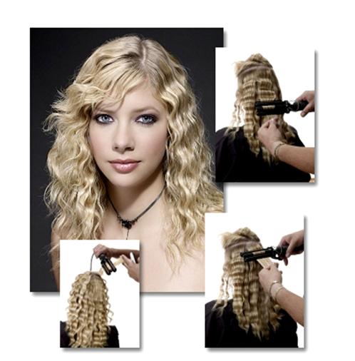 Curling Hair with Triple Barrel Waver