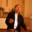 Woman gospel singer in chapel