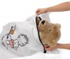 Enclose the stuffed animal in zippered pillow