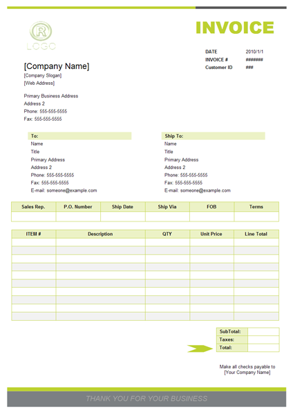 How to Write a Sales Invoice