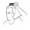 Comb Hair Back to Use Revivogen Scalp Therapy