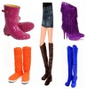 Cool Long Boots to Wear with Denim Skirt