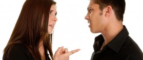 Couple arguing