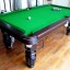 A pool table