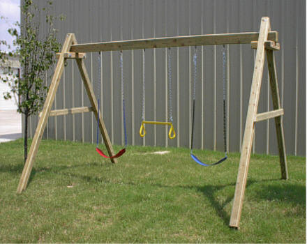 How to Build Wood Frame Swing Sets