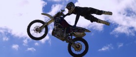 Tricks on a Dirtbike