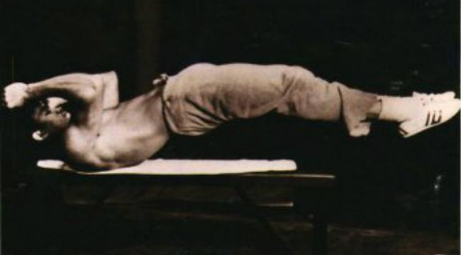 Doing the Dragonfly Abs Exercise