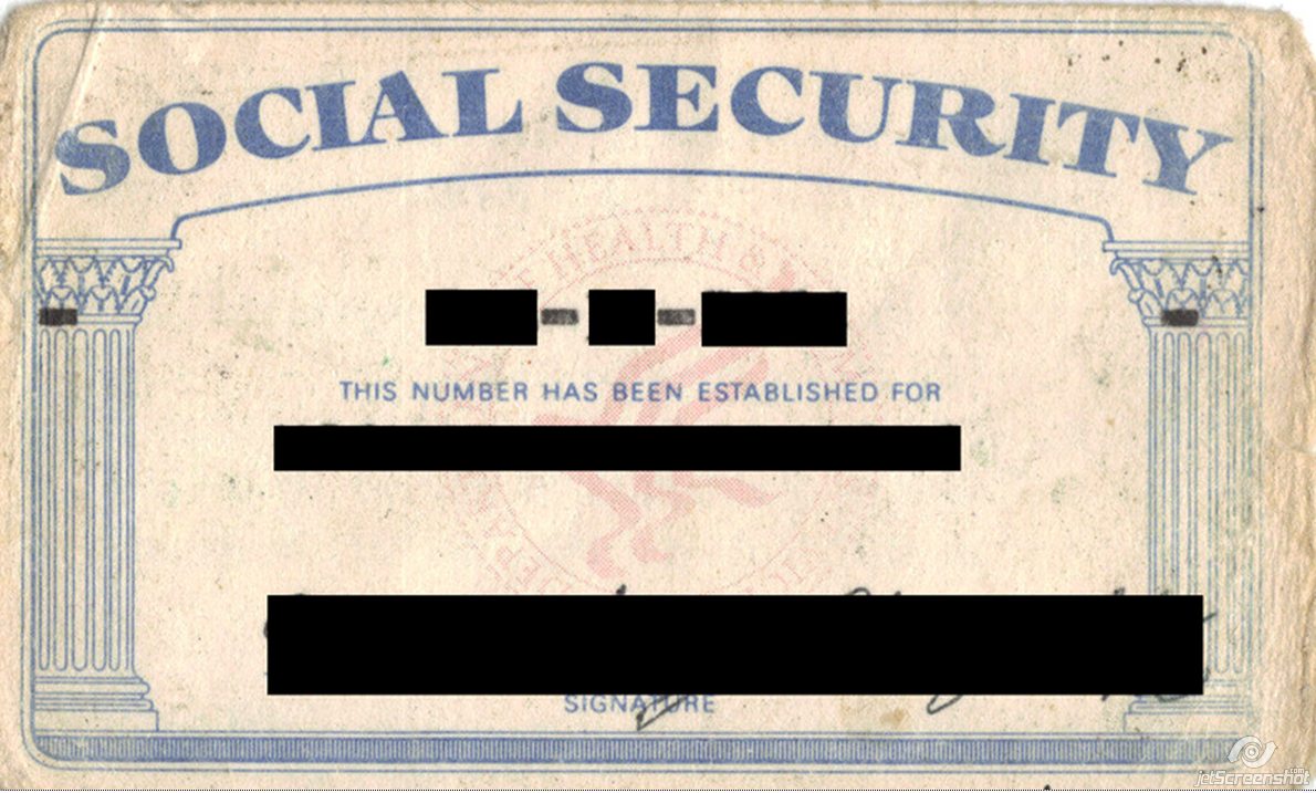 A Social Security Card