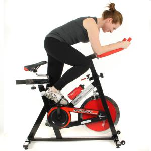 Hovering on a spinning bike