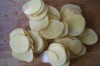 Sliced potatoes