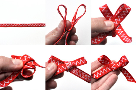 Make a Flat Ribbon Bow for Cards