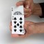 Preforming a finger trick with a deck of cards
