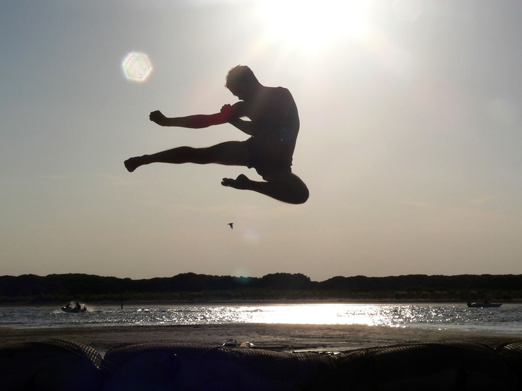 A Flying Side Kick