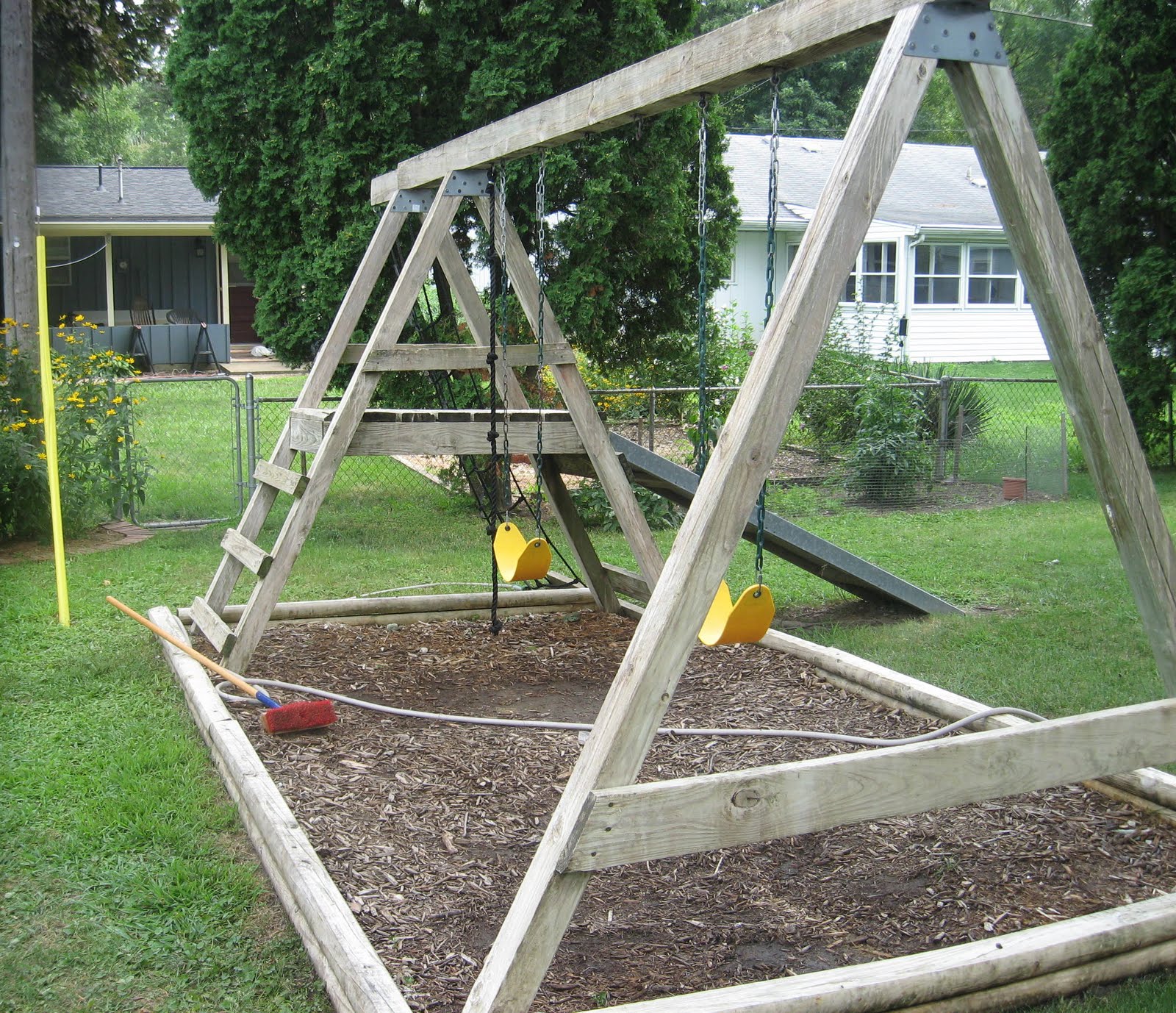 How to Refinish a Wood Swing Set