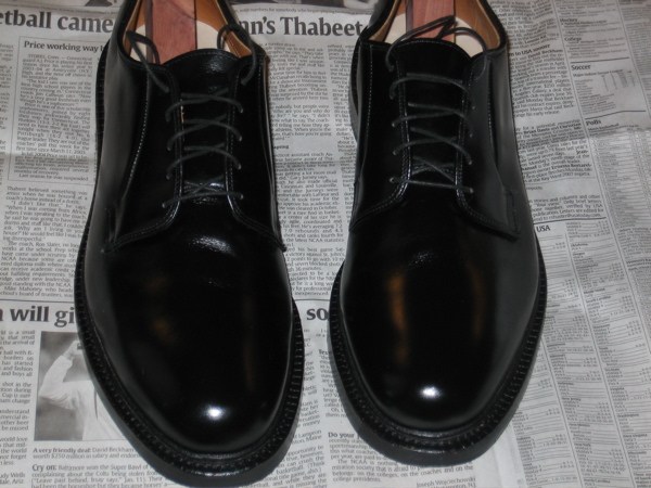 Polished shoes