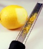 A grating lemon zester