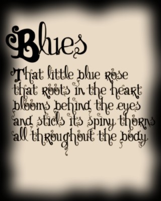 The blues poem picture
