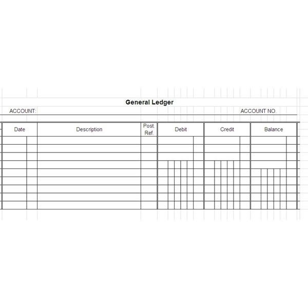 General Ledger in MS Excel