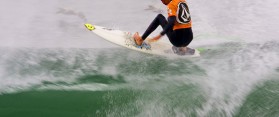 doing a Floater While Surfing