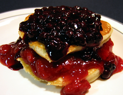 Easy to make fruit pancakes